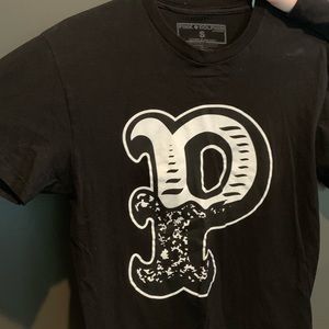 Grey pink dolphin shirt